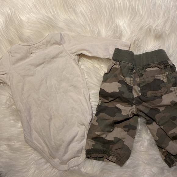 3/25$ Jumping beans 2 piece set Bear hugs outfit Boys size 6 mos Pants onesie - Picture 4 of 4